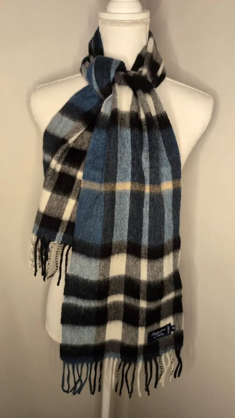 Ballantrae Edinburgh Lambswool Plaid Fringe Scarf